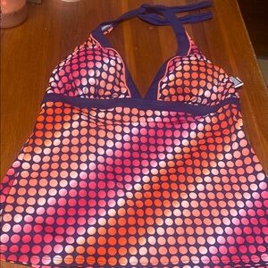NIKE Vibrant Halter Tankini Top